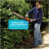 imageBLACKDECKER 20V MAX Cordless Hedge Trimmer 22 Inch Steel Blade Reduced Vibration Battery and Charger Included LHT2220