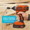 imageBLACKDECKER 20V MAX POWERCONNECT 14 in Cordless Impact Driver Kit BDCI20CImpact Driver Kit Only