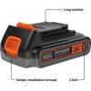 imageBLACKDECKER 20V MAX POWERCONNECT 20 Ah Battery with State of Charge Indicator Light LBD2020SLithium Ion Battery