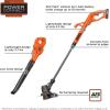 imageBLACKDECKER 20V MAX POWERCONNECT Cordless String Trimmer Lawn Edger and Leaf Blower Combo Kit Includes 2 Batteries and Charger Weed Wacker Hard Surface Sweeper 10 in LCC22220V Kit w 2 Batteries