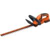 imageBLACKDECKER 20V MAX Cordless Hedge Trimmer 22 Inch Steel Blade Reduced Vibration Battery and Charger Included LHT2220