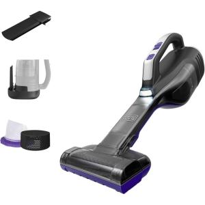 imageBLACKDECKER dustbuster Reveal Pet Hair Vacuum Hand Held Vacuum Cordless Portable for Home and Car Rechargeable LED Light Powerful Suction Includes Pet Brush and Crevice Tool HLVD320BP07NEW Reveal Pet with LED Light