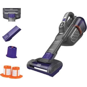 imageBLACKDECKER dustbuster Reveal Pet Hair Vacuum Hand Held Vacuum Cordless Portable for Home and Car Rechargeable LED Light Powerful Suction Includes Pet Brush and Crevice Tool HLVD320BP07AdvancedClean Pet