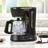 imageBLACKDECKER 12Cup Digital Coffee Maker Programmable Washable Basket Filter SneakACup Auto Brew Water Window Keep Hot Plate BlackBlack