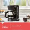 imageBLACKDECKER 12Cup Digital Coffee Maker Programmable Washable Basket Filter SneakACup Auto Brew Water Window Keep Hot Plate BlackBlack