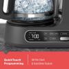 imageBLACKDECKER 12Cup Digital Coffee Maker Programmable Washable Basket Filter SneakACup Auto Brew Water Window Keep Hot Plate BlackBlack