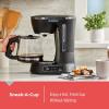 imageBLACKDECKER 12Cup Digital Coffee Maker Programmable Washable Basket Filter SneakACup Auto Brew Water Window Keep Hot Plate BlackBlack