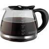 imageBLACKDECKER 12Cup Replacement Carafe GC3100B Duralife Glass DishwasherSafe 2 Extra Lids