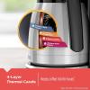 imageBLACKDECKER 12Cup Thermal Programmable Coffee maker Brew Strength Selector Autoclean Black and SilverCM2046S