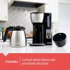 imageBLACKDECKER 12Cup Thermal Programmable Coffee maker Brew Strength Selector Autoclean Black and SilverCM2046S