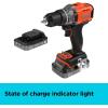 imageBLACKDECKER 20V MAX Cordless Drill Driver with Battery and Charger LED Work Light LDX220CNEW Cordless Drill Driver Kit