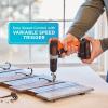 imageBLACKDECKER 20V MAX Cordless Drill Kit with Battery Charger Includes Double Sided Drill Bit BCD702C1
