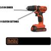 imageBLACKDECKER 20V MAX Cordless Drill and Driver 38 Inch With LED Work Light Battery and Charger Included LDX120CDrillDriver Only
