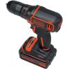 imageBLACKDECKER 20V MAX Cordless DrillDriver Kit with Battery Charger and Double Ended Bit BDCDD120CSpeed Drill
