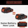 imageBLACKDECKER 20V MAX Cordless Leaf Blower with Battery and Charger Powerful 2Speed Up to 90 MPH and 320 CFM Axial Lightweight Electric Leaf Blower BCBL700D120V Leaf Blower Kit