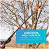 imageBLACKDECKER 20V MAX Cordless Pole Saw Kit with Battery and Charger Included 14Inch Battery Pole Saw Includes Oil Bottle Wrench and Blade Guard LPP12020V Pole Saw Tool Only