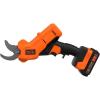 imageBLACKDECKER 20V MAX Cordless Pruner Electric Pruning Shears Battery and Charger Included Electric Pruner BCPR320C1