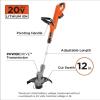 imageBLACKDECKER 20V MAX Cordless String Trimmer 12 Inch Steel Blade Reduced Vibration Battery and Charger Included LST300