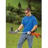 imageBLACKDECKER 20V MAX Cordless String Trimmer 12 Inch Steel Blade Reduced Vibration Battery and Charger Included LST300