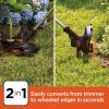 imageBLACKDECKER 20V MAX Cordless String Trimmer and Edger 12 Inch Weed Eater 2Speed Control Weed Wacker 2 Batteries Charger and Spool Included LSTE52520V String Trimmer Kit