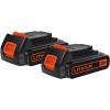 imageBLACKDECKER 20V MAX Cordless String Trimmer and Edger 12 Inch Weed Eater 2Speed Control Weed Wacker 2 Batteries Charger and Spool Included LSTE52520V String Trimmer Kit