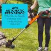 imageBLACKDECKER 20V MAX Cordless String Trimmer and Edger with Spool Battery and Charger Included 2 Speed 12 Inch LST52220V String Trimmer Kit