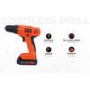 imageBLACKDECKER 20V MAX Drill ampamp Home Tool Kit 34 Piece BDCD120VA OrangeDrill  Home Tool Kit Only