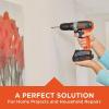imageBLACKDECKER 20V MAX Drill with Home Tool Kit 64Piece BCKSB62C1