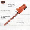 imageBLACKDECKER 20V MAX Hedge Trimmer Cordless 18 inch Blade Reduced Vibration Battery and Charger Included LHT218C1