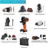 imageBLACKDECKER 20V MAX MATRIX Drill Power Tool Combo Kit 6Tool Set Cordless Tool Set BDCDMT1206KITC6Tool Combo Kit