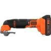 imageBLACKDECKER 20V MAX Multi Tool Oscillating Tool Kit 6Speed Quick Blade Change For MultiTool Needs Cordless BDCOS20D1K