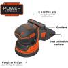 imageBLACKDECKER 20V MAX Orbital Sander Cordless 12000 OPM 2 Sandpaper Sheets Battery and Charger Included BDCRO20COrbit Sander kit