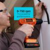 imageBLACKDECKER 20V MAX POWERCONNECT Power Drill Cordless Drill Driver Electric Screwdriver with 30 Piece Bit Set and Drivers Kit Battery and Charger Included LD120VA
