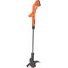 imageBLACKDECKER 20V MAX String Trimmer Edger Cordless 10Inch Electric Weed Wacker with Automatic Feed Spool Kit LST201
