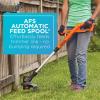 imageBLACKDECKER 20V MAX String Trimmer Edger Cordless 10Inch Electric Weed Wacker with Automatic Feed Spool Kit LST201