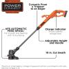 imageBLACKDECKER 20V MAX String Trimmer Edger Cordless 10Inch Electric Weed Wacker with Automatic Feed Spool Kit LST201