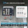 imageBLACKDECKER 24kW 240 Volt 468GPM Tankless Electric Water Heater SelfModulating MultiApplication Unit for Whole House Hot Water on Demand Digital Temperature Display24 kW