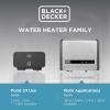 imageBLACKDECKER 24kW 240 Volt 468GPM Tankless Electric Water Heater SelfModulating MultiApplication Unit for Whole House Hot Water on Demand Digital Temperature Display27 kW