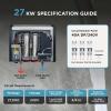imageBLACKDECKER 24kW 240 Volt 468GPM Tankless Electric Water Heater SelfModulating MultiApplication Unit for Whole House Hot Water on Demand Digital Temperature Display27 kW