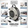 imageBLACKDECKER 25 Ft Retractable Extension Cord Reel with 4 Outlets 2 USB Ports MultiPlug Extension OnOff Switch ampamp HeavyDuty 16AWG SJT Cable25 ft