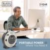 imageBLACKDECKER 25 Ft Retractable Extension Cord Reel with 4 Outlets 2 USB Ports MultiPlug Extension OnOff Switch ampamp HeavyDuty 16AWG SJT Cable25 ft