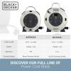 imageBLACKDECKER 25 Ft Retractable Extension Cord Reel with 4 Outlets 2 USB Ports MultiPlug Extension OnOff Switch ampamp HeavyDuty 16AWG SJT Cable25 ft