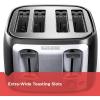 imageBLACKDECKER 2Slice Toaster TR1278B Extra Wide Slots 7 Shade Settings 850 Watts Frozen and Bagel ButtonsBlack