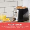 imageBLACKDECKER 2Slice Toaster TR1278B Extra Wide Slots 7 Shade Settings 850 Watts Frozen and Bagel ButtonsNoir