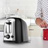 imageBLACKDECKER 2Slice Toaster TR1278B Extra Wide Slots 7 Shade Settings 850 Watts Frozen and Bagel ButtonsNoir