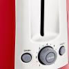 imageBLACKDECKER 2Slice Toaster TR1278B Extra Wide Slots 7 Shade Settings 850 Watts Frozen and Bagel ButtonsRedSilver