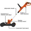 imageBLACKDECKER 3in1 Corded Lawn Mower String Trimmer ampamp Edger 12Inch BESTA512CMCorded Lawn Mower