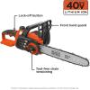 imageBLACKDECKER 40V MAX Cordless Chainsaw Tool Only 12 in LCS1240B40V Chainsaw Kit