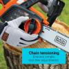 imageBLACKDECKER 40V MAX Cordless Chainsaw Tool Only 12 in LCS1240B40V Chainsaw Tool Only