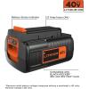 imageBLACKDECKER 40V MAX Lithium Battery Compatible with 36V and 40V MAX Power Tools Lithium Ion Corddless Tool Battery Packs Charger Not Included LBX204020Ah Battery